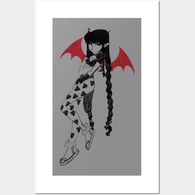 demon girl Wall Art by Lady_Murder_Time